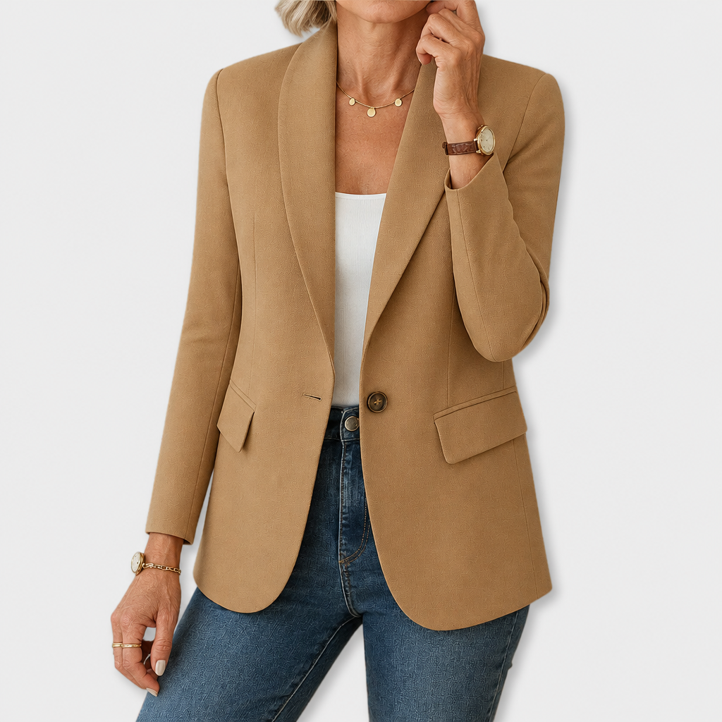 Monica | Elegant Everyday Blazer - Brown