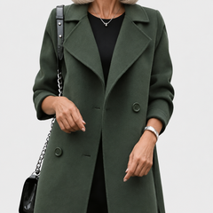 Melanie | Classic Trench Coat - Army Green