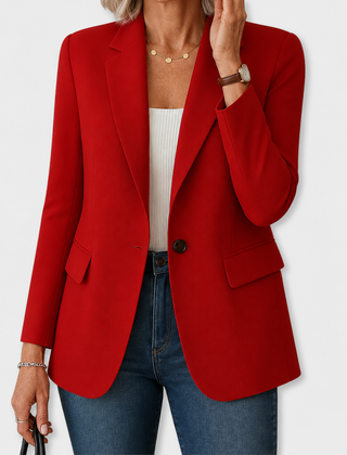Monica | Elegant Everyday Blazer - Red