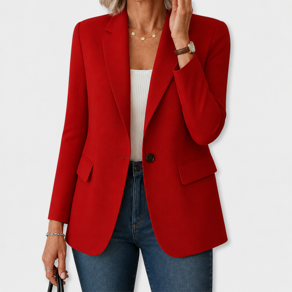 Monica | Elegant Everyday Blazer - Red