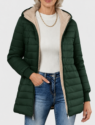 Caroline | Winter Coat with Cozy Lining - Green