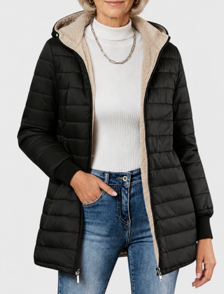 Caroline | Winter Coat with Cozy Lining - Black