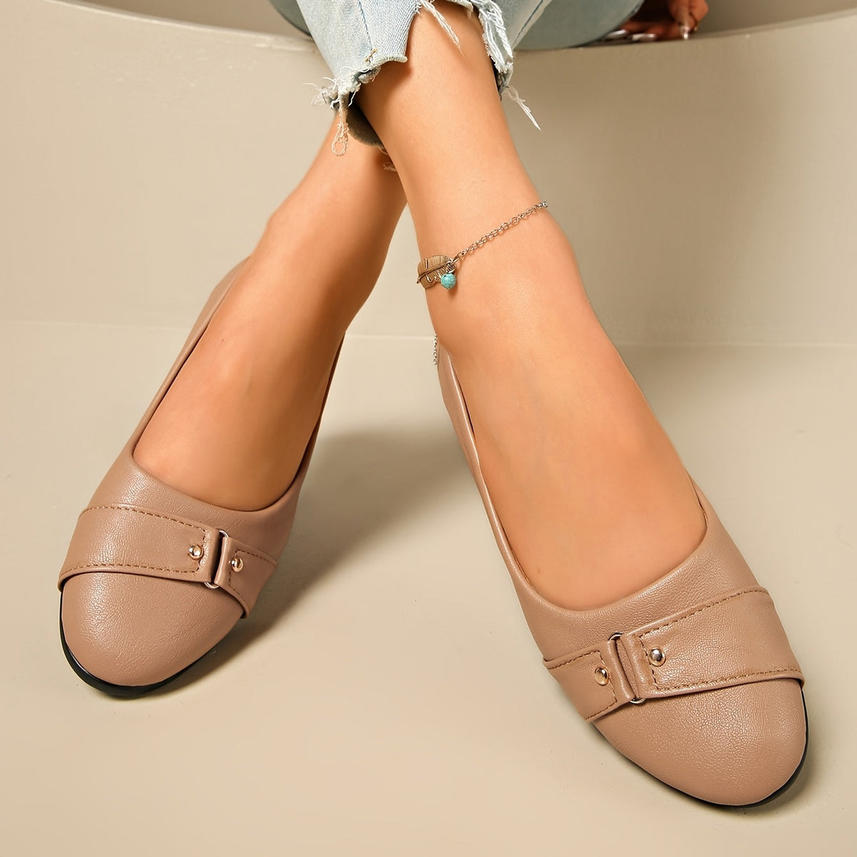 Corinna | Buckle Detail Wedge Loafers
