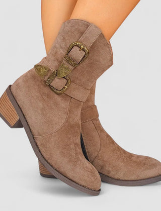 Rosa | Orthopedic Western Boots in Brown