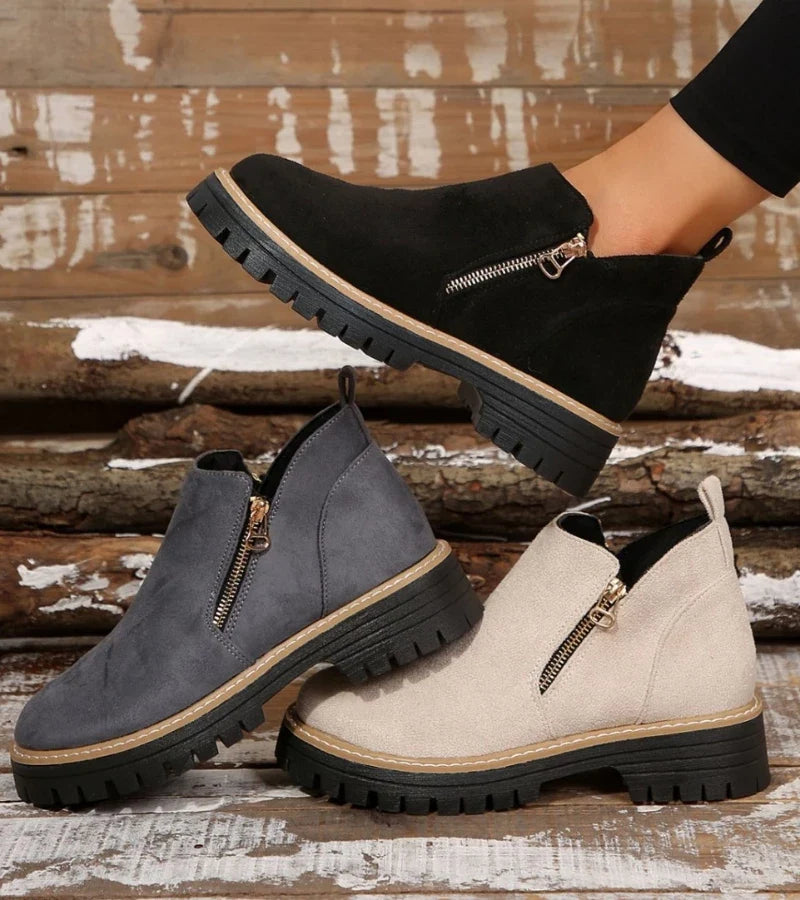 Hilde | Side Zip Comfort Ankle Boots