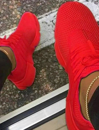 Penelope elegant comfy sneakers in red