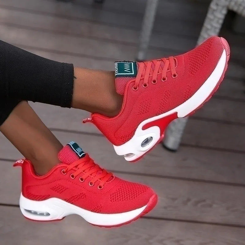 Fasho orthopedic arch support sneakers in red