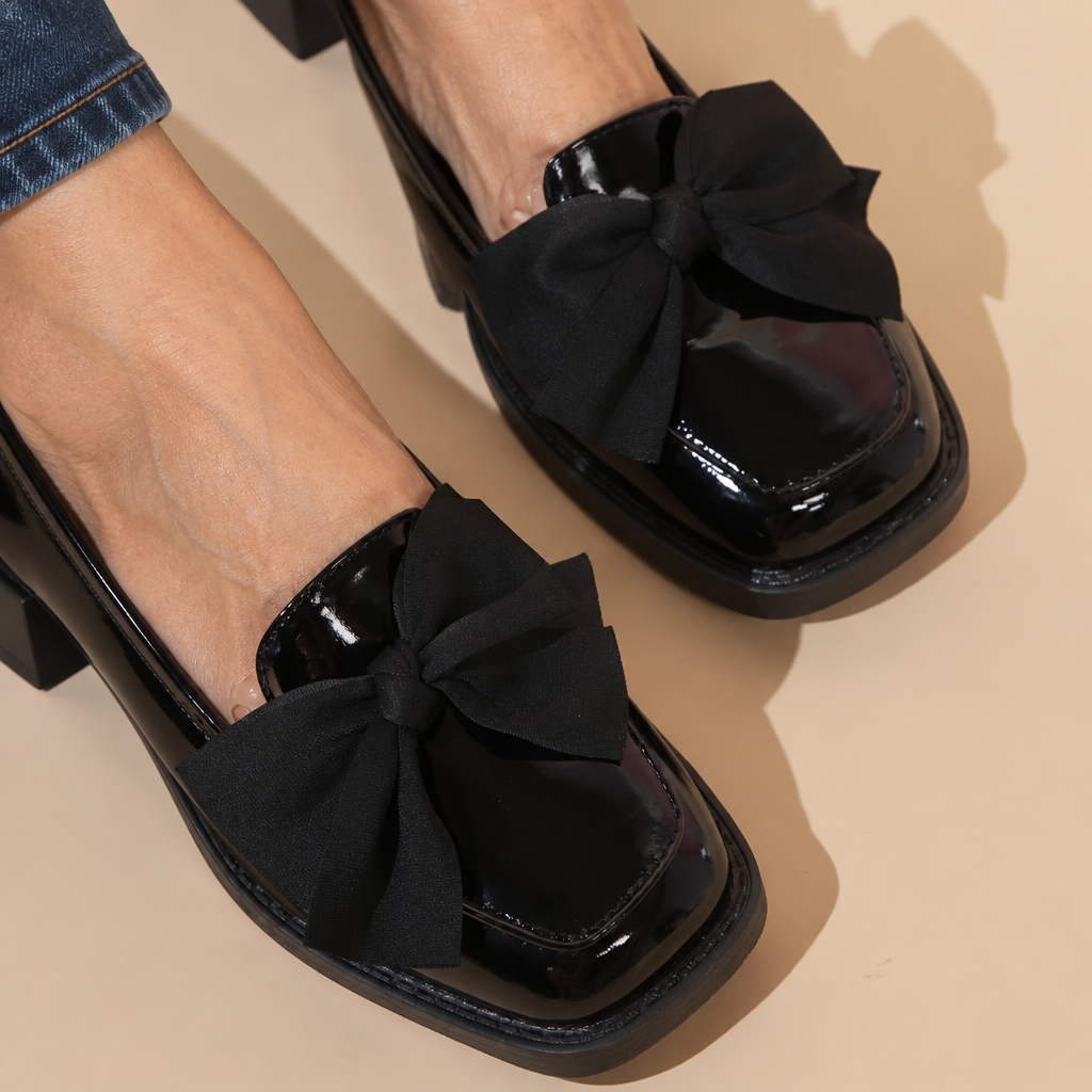 Domitille slip-on bow loafers