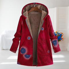 Celina Jacket in red, second view