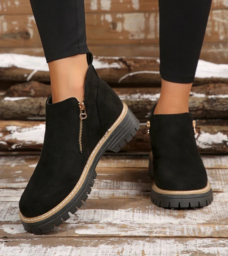 Hilde | Side Zip Comfort Ankle Boots