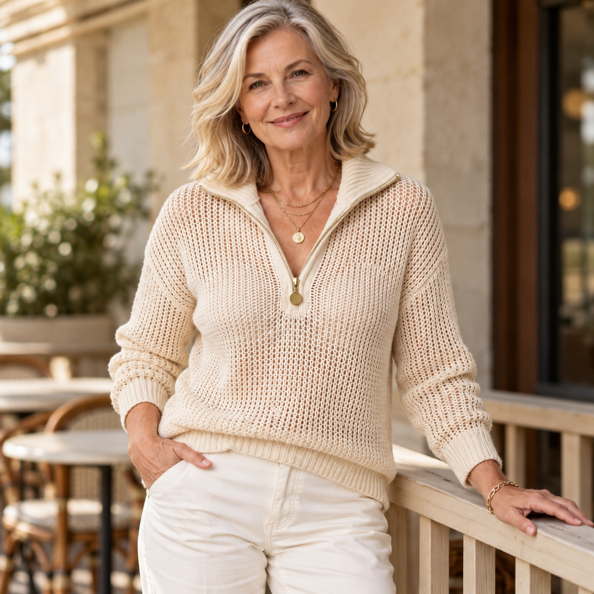 Monica | Half-Zip Sweater
