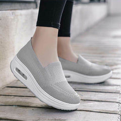 Sylvia arch support comfort sneakers in gray