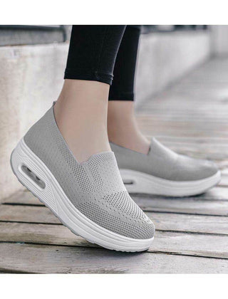 Sylvia arch support comfort sneakers in gray