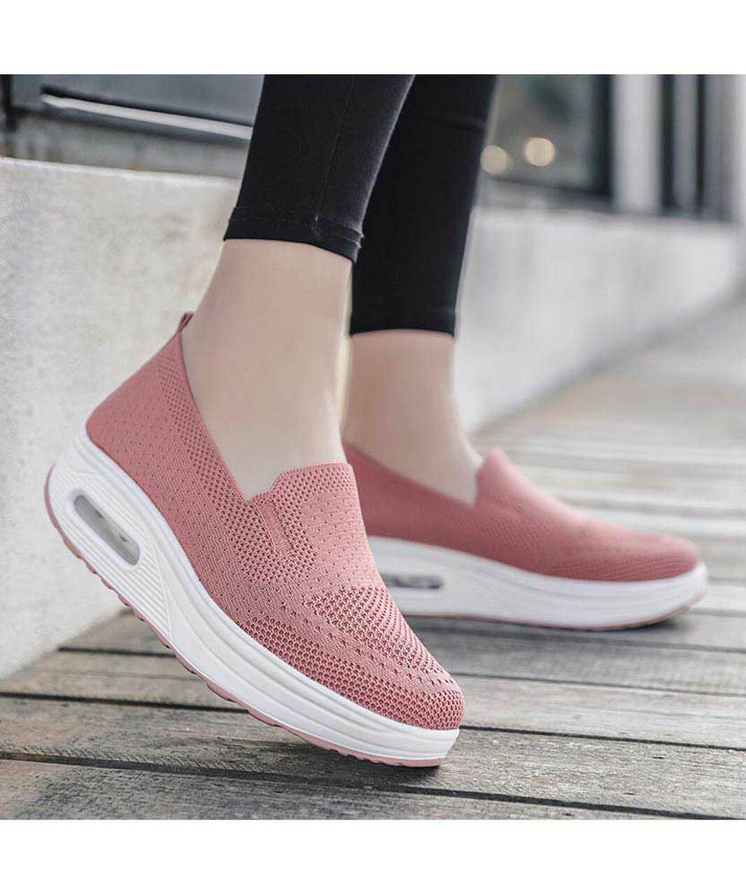 Sylvia arch support comfort sneakers in pink