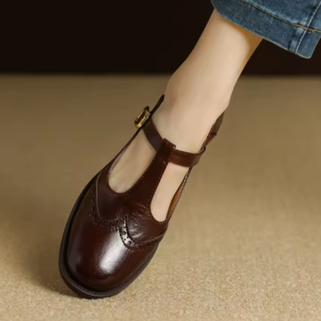 Maddalena Mary Jane shoes in Brown