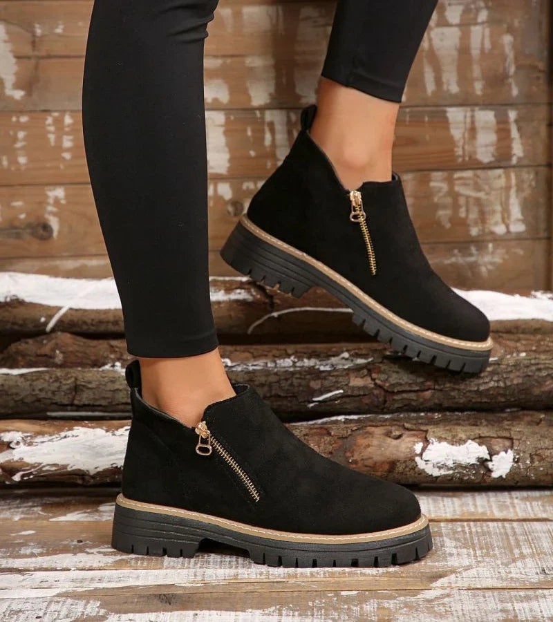 Hilde | Side Zip Comfort Ankle Boots