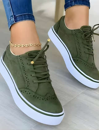 Emma trendy orthopedic sneakers in green