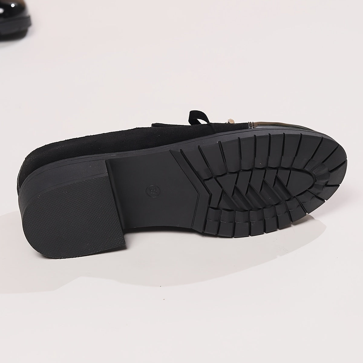 Hollis | Glossy Toe Bow Loafers