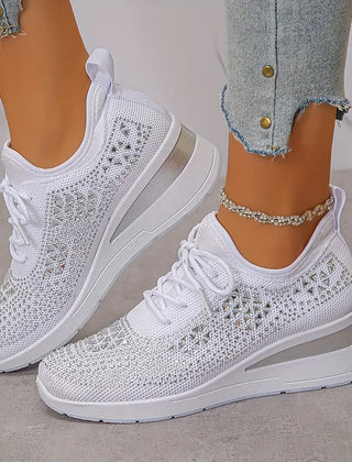 Bonnie sparkle sneakers in white