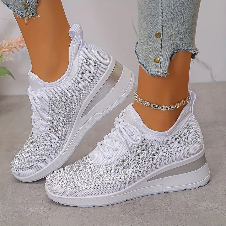 Bonnie sparkle sneakers in white