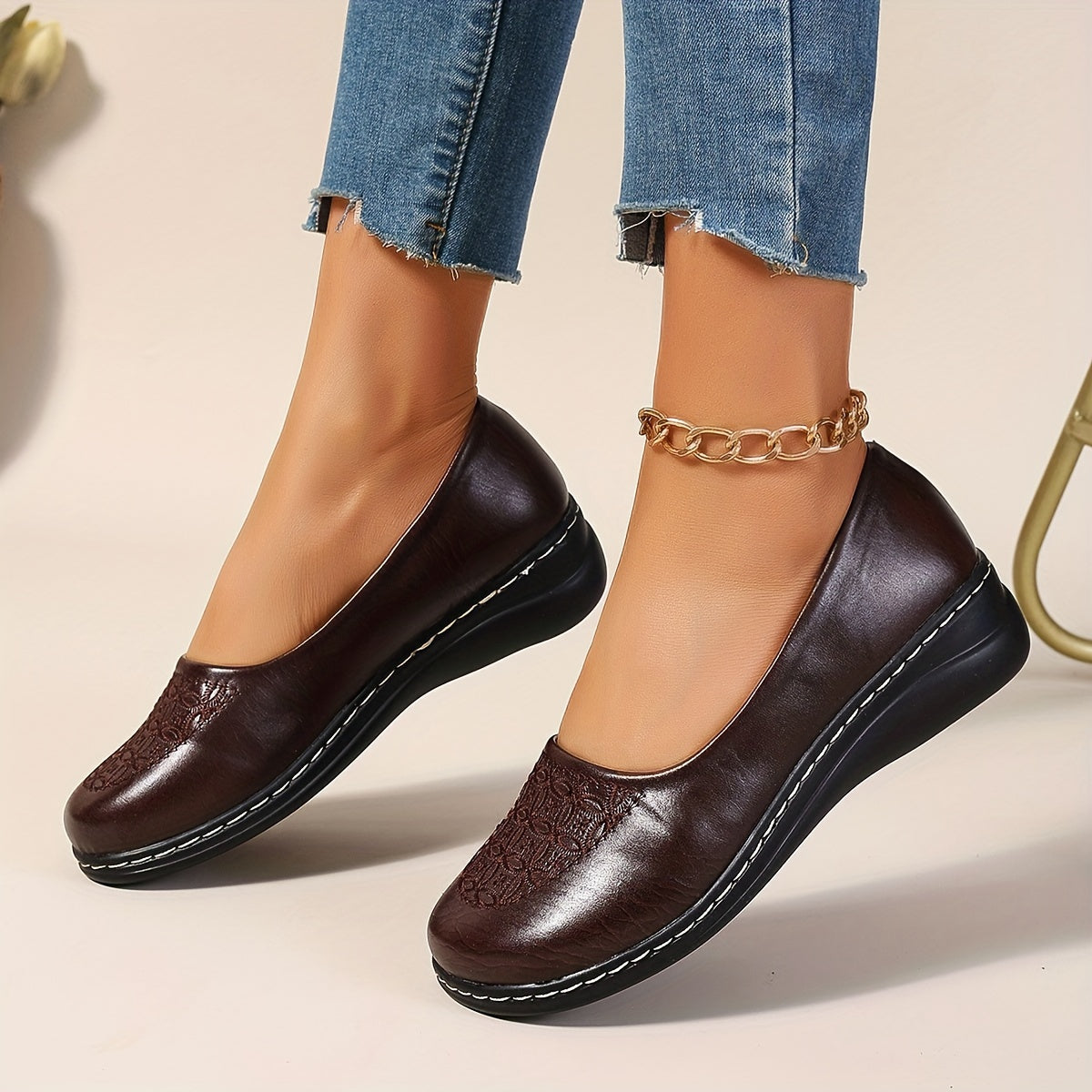 Bernice | Patterned Comfort Slip-Ons