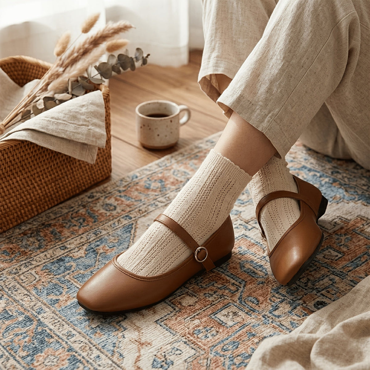 Violet | Classic Mary Jane Flats