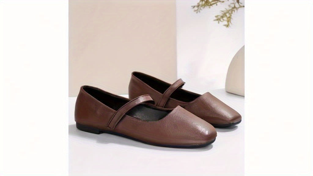 Romilly | Square-Toe Mary Jane Flats
