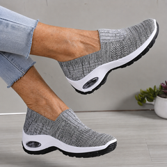 Abby air cushion comfort sneakers in gray
