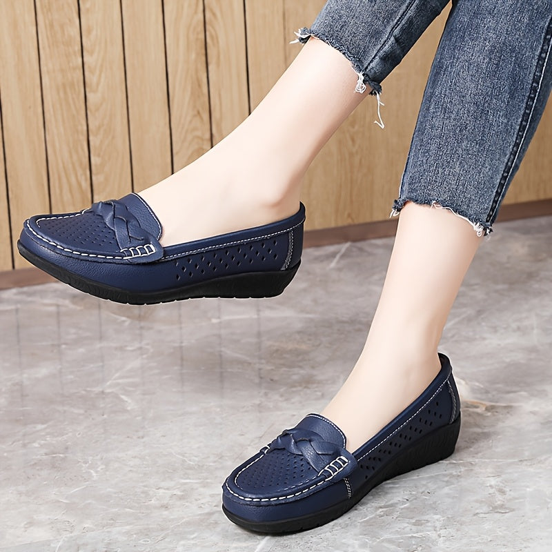 Felicity | Perforated Comfort Loafers