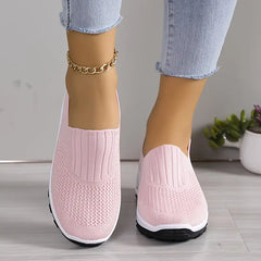 Tessa casual soft sole air cushion sneakers in rose red
