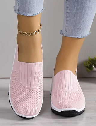 Tessa casual soft sole air cushion sneakers in rose red