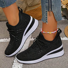 Bonnie sparkle sneakers in black