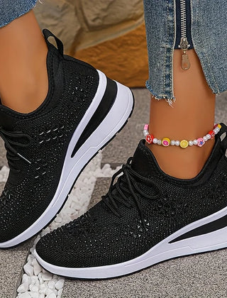 Bonnie sparkle sneakers in black