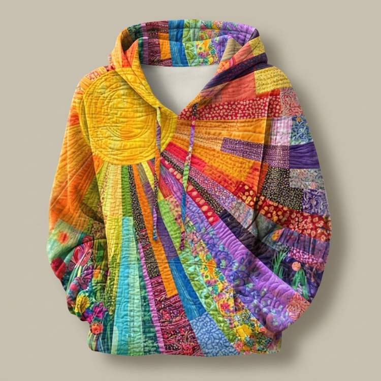 Amanda - Wildflower Quilted Hoodie