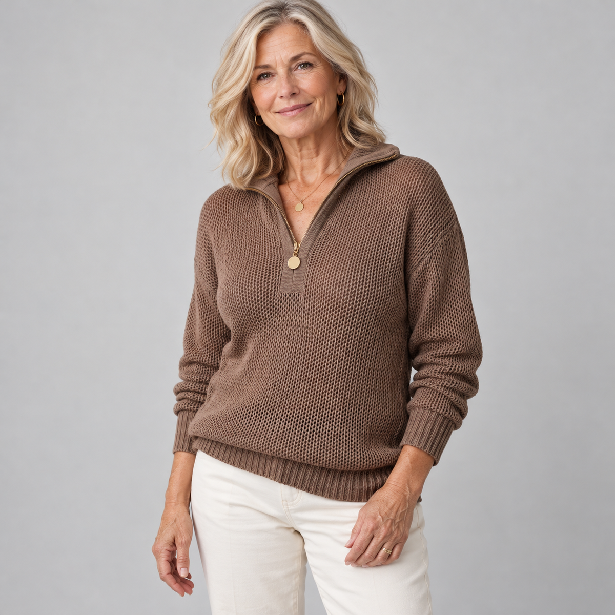 Monica | Half-Zip Sweater