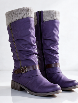 Greta boots in purple