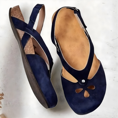 Kiana adjustable orthopedic shoes in dark blue