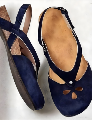 Kiana adjustable orthopedic shoes in dark blue