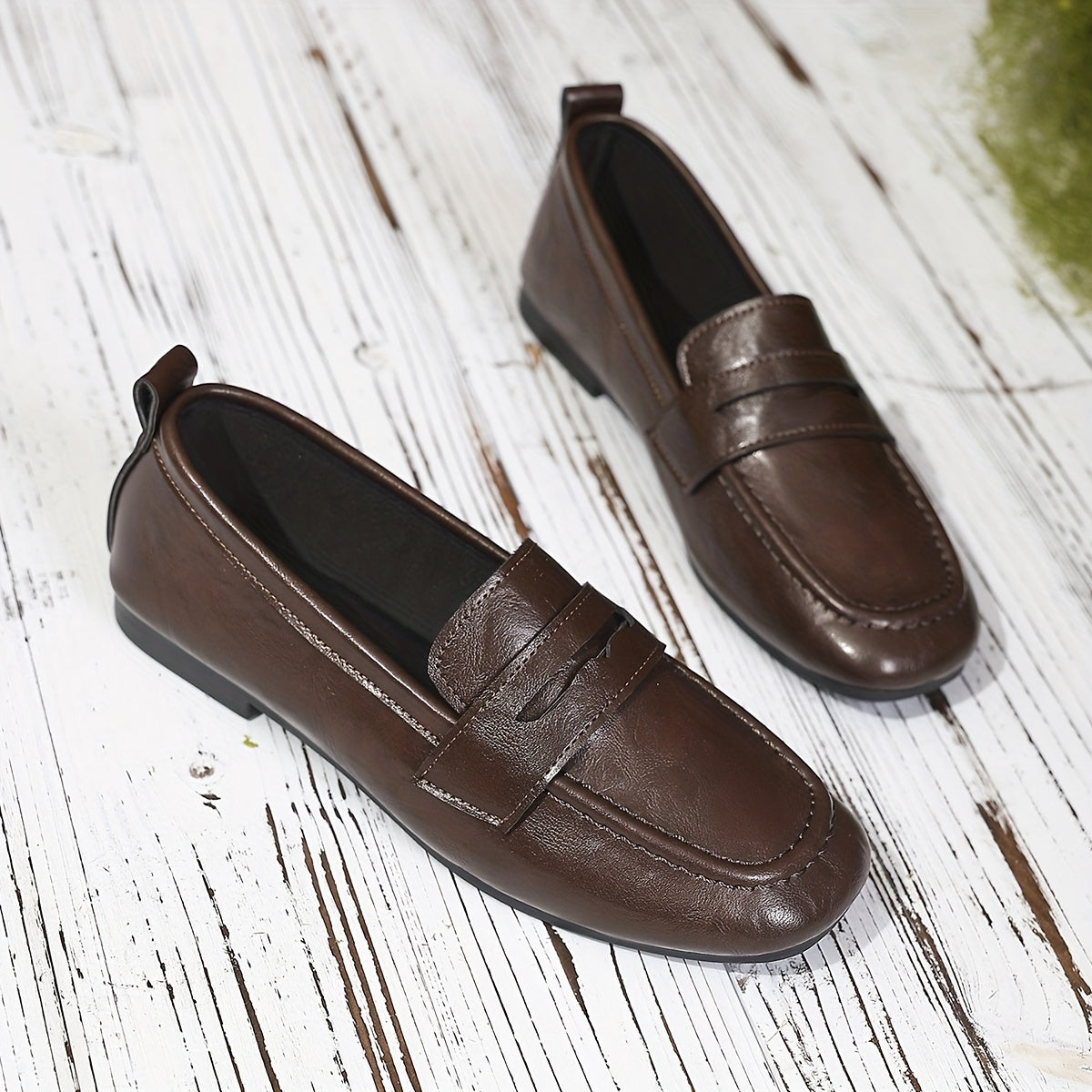 Ottilie | Square-Toe Penny Loafers