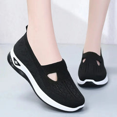 Marion soft sole breathable shoes in black