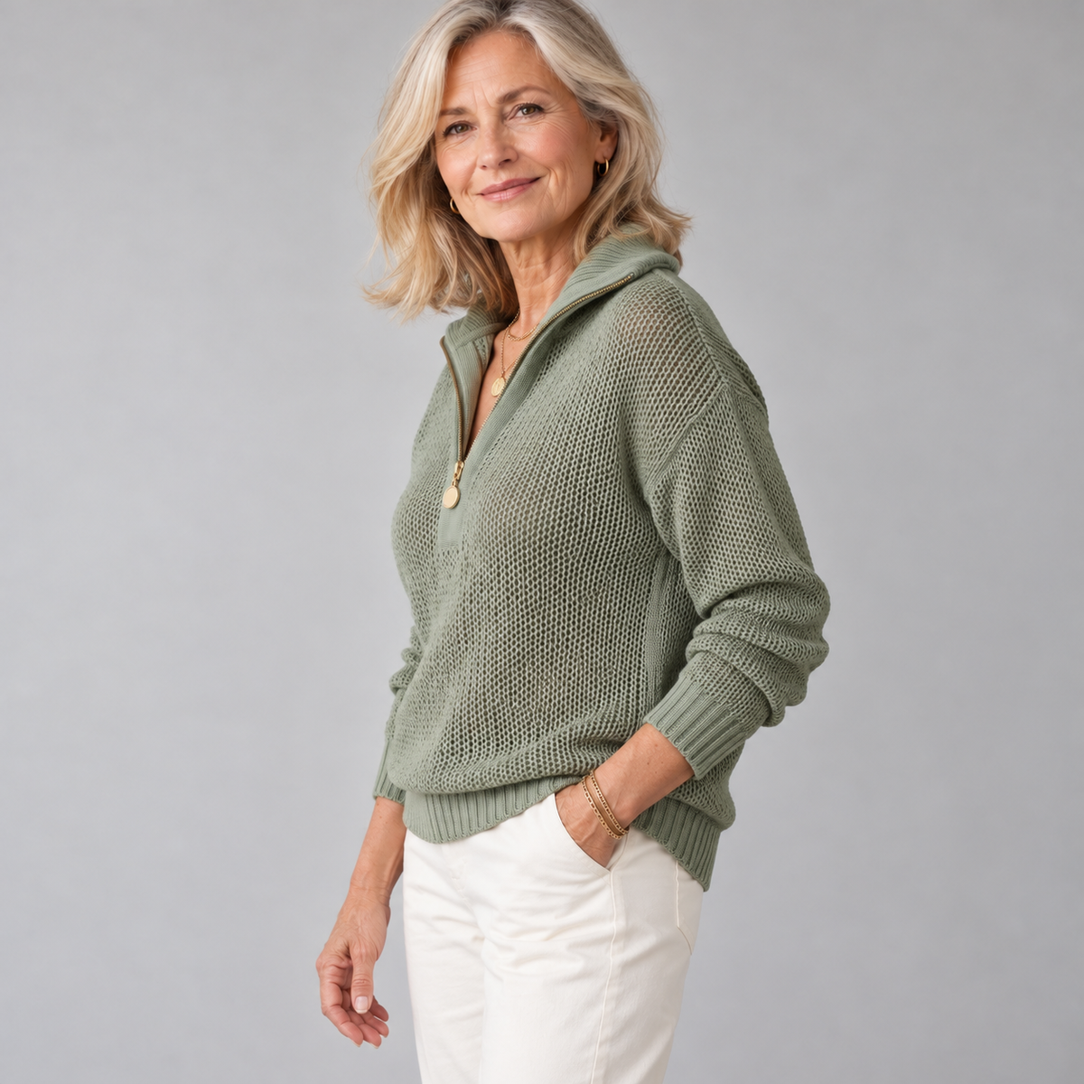 Monica | Half-Zip Sweater