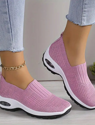 Tessa casual soft sole air cushion sneakers in pink