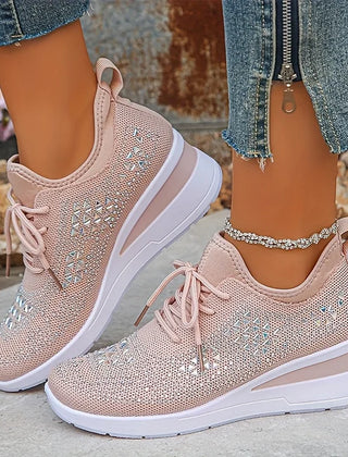 Bonnie sparkle sneakers in light pink