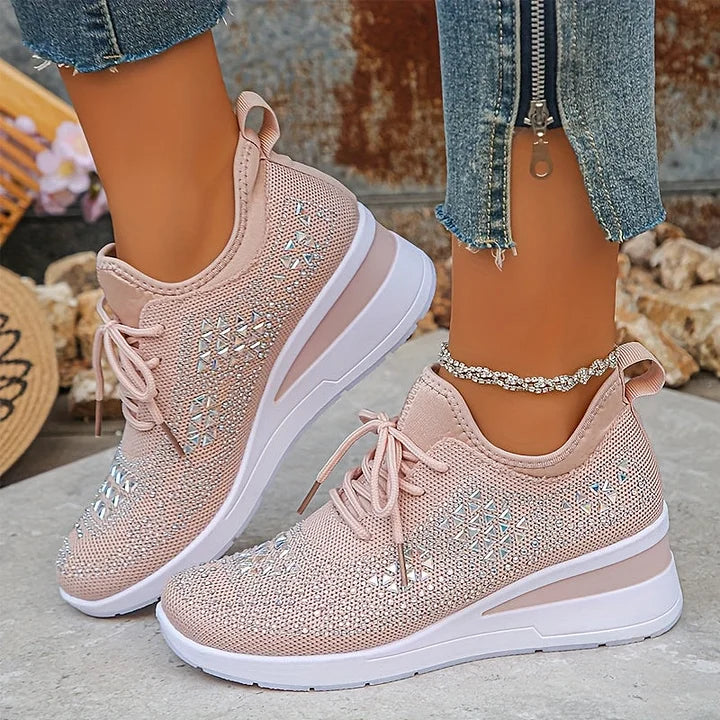 Bonnie sparkle sneakers in light pink
