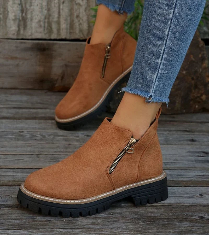 Hilde | Side Zip Comfort Ankle Boots