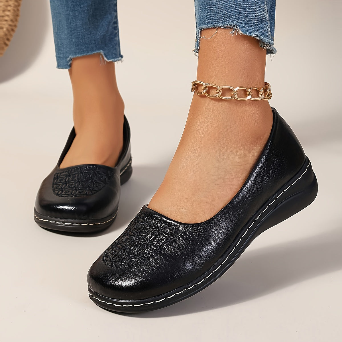 Bernice | Patterned Comfort Slip-Ons