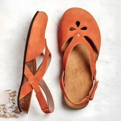 Kiana adjustable orthopedic shoes in orange
