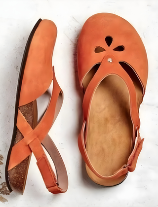 Kiana adjustable orthopedic shoes in orange