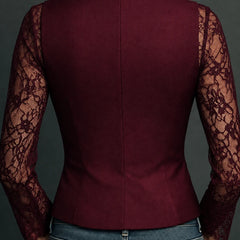 Nadine | Elegant Top with Sheer Sleeves