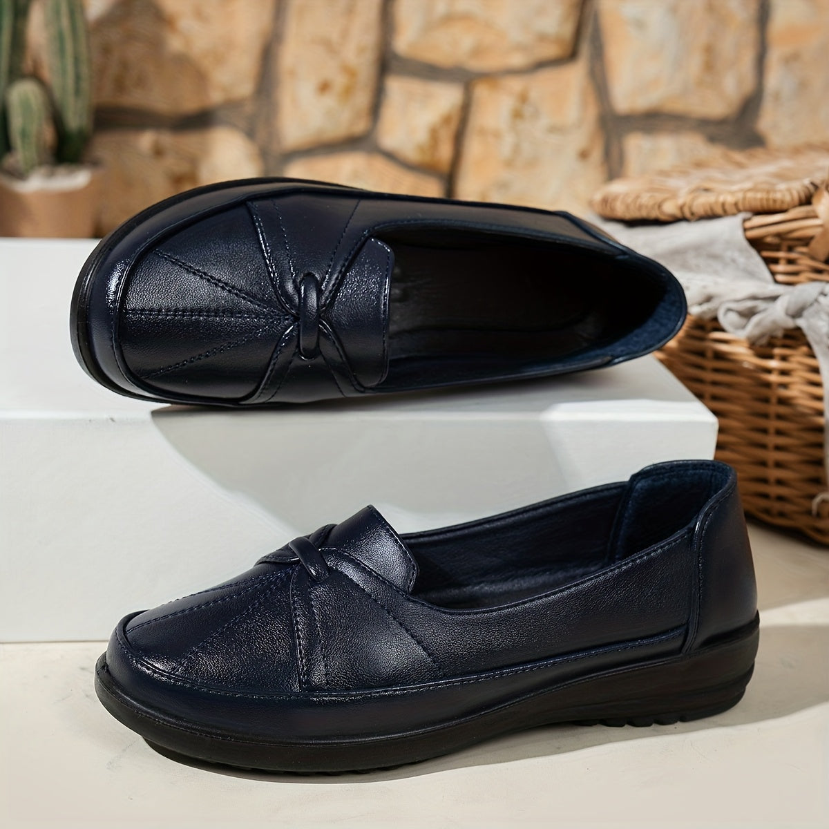 Prue | Knot Detail Comfort Loafers